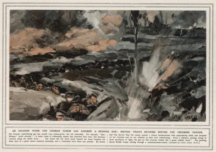 Framed Print : German Gas Attack Framed Print : German Gas Attack
