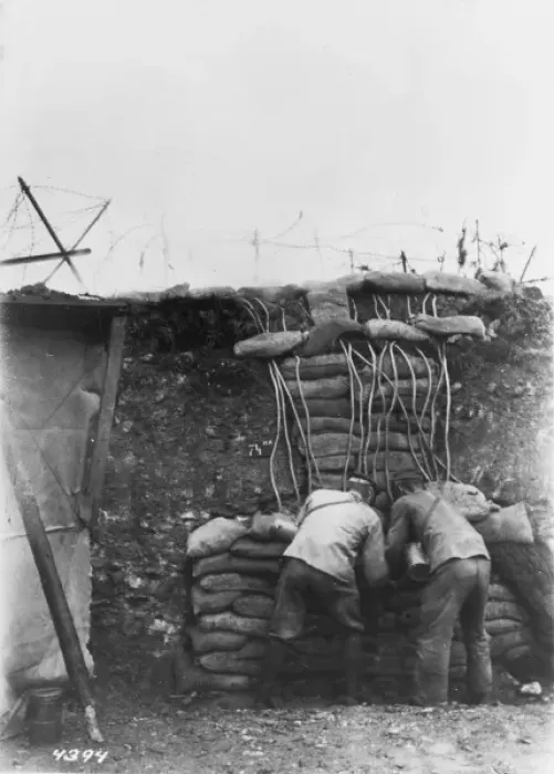 Framed Print : German gas attack preparation WWI Framed Print : German gas attack preparation WWI