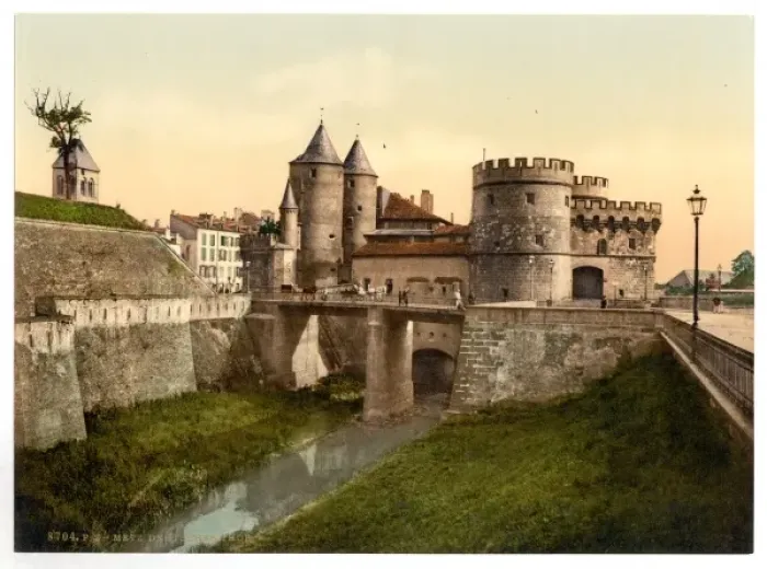 Framed Print : German Gate, Metz, Alsace Lorraine, Germany Framed Print : German Gate, Metz, Alsace Lorraine, Germany