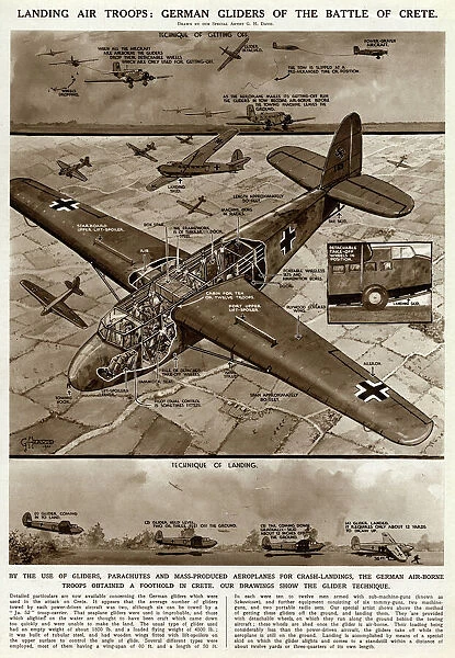 German gliders in Battle of Crete by G. H. Davis