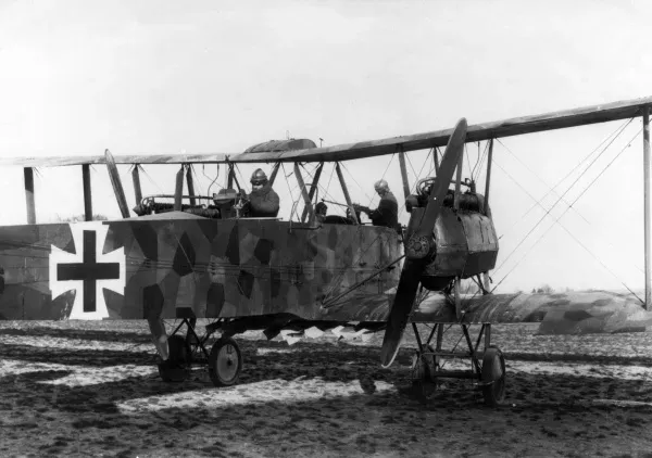 WW1 German Gotha Biplane Print, Art Prints, Posters