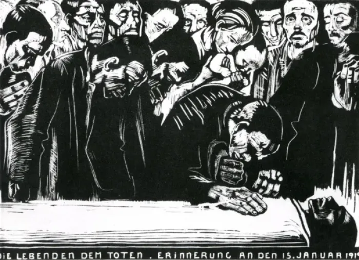 Framed Print : German illustration, death of Karl Liebknecht Framed Print : German illustration, death of Karl Liebknecht