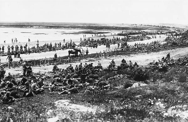 German infantry at River Vistula, 1915