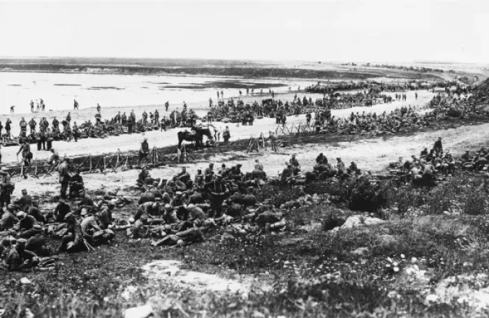 Framed Print : German infantry at River Vistula, 1915 Framed Print : German infantry at River Vistula, 1915