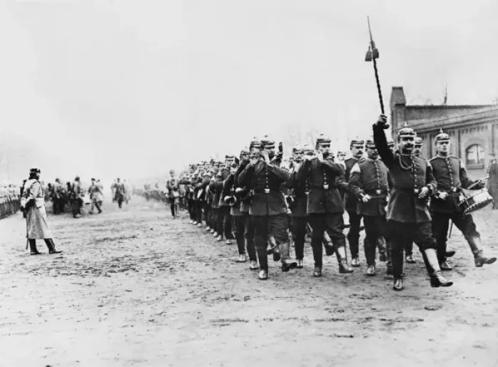Framed Print : German infantry WWI Framed Print : German infantry WWI