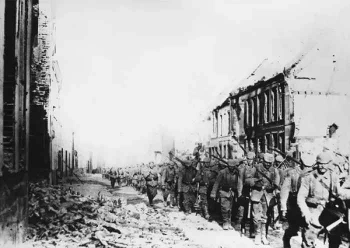 Framed Print : German infantry WWI Framed Print : German infantry WWI
