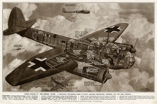 German Junkers JU88K by G. H. Davis