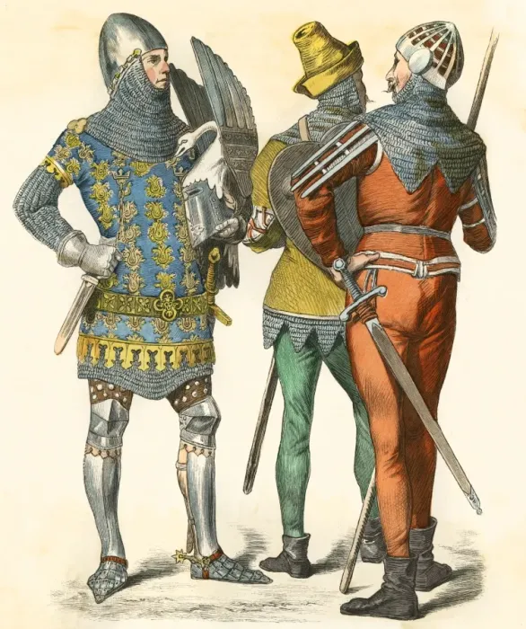 Framed Print : German Knights / 14th C Framed Print : German Knights / 14th C