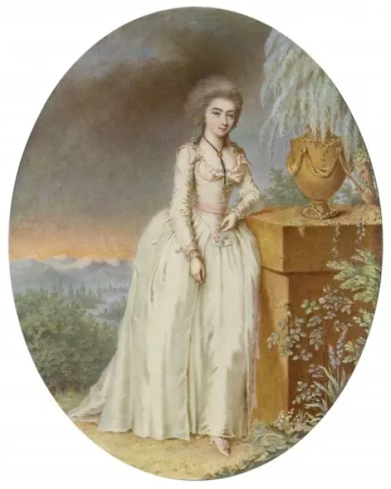 Framed Print : German Lady 1790