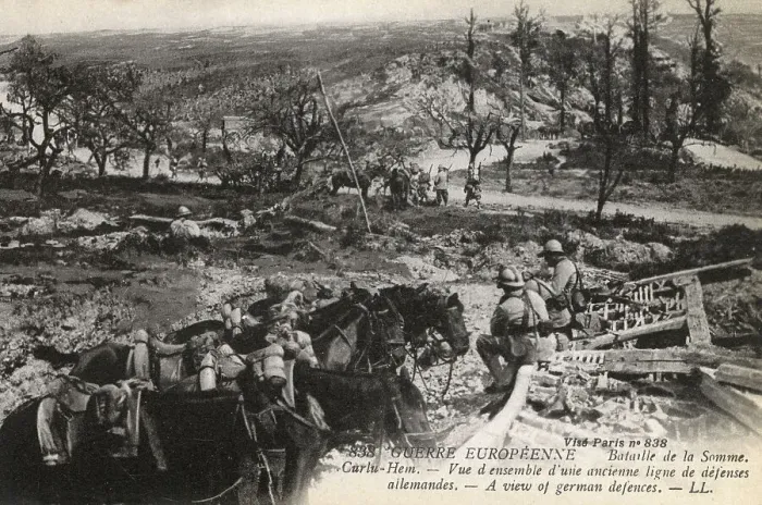 Framed Print : The German line of defence - Battle of the Somme - WWI Framed Print : The German line of defence - Battle of the Somme - WWI