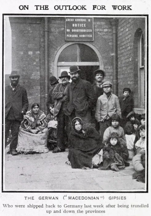 Framed Print : German Macedonian gipsies in Britain Framed Print : German Macedonian gipsies in Britain