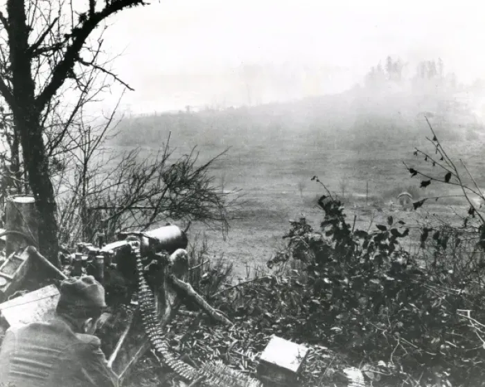 Framed Print : German machine gun, Grandpre, France, WW1 Framed Print : German machine gun, Grandpre, France, WW1
