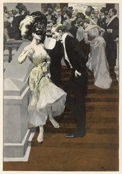 Framed Print : German Masquerade - circa 1908 Framed Print : German Masquerade - circa 1908