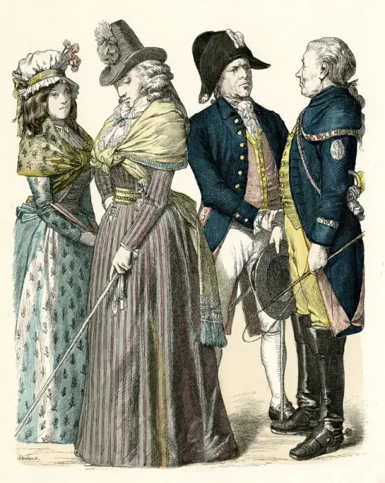 Framed Print : German men and women Framed Print : German men and women