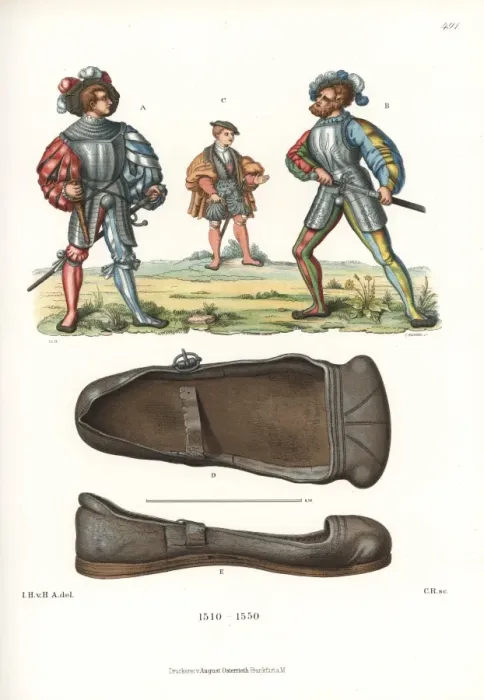 Framed Print : German mercenaries and young nobleman, 16th century Framed Print : German mercenaries and young nobleman, 16th century