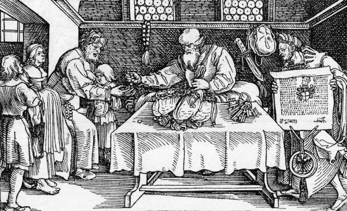 Framed Print : GERMAN MERCHANT CHARITY Framed Print : GERMAN MERCHANT CHARITY