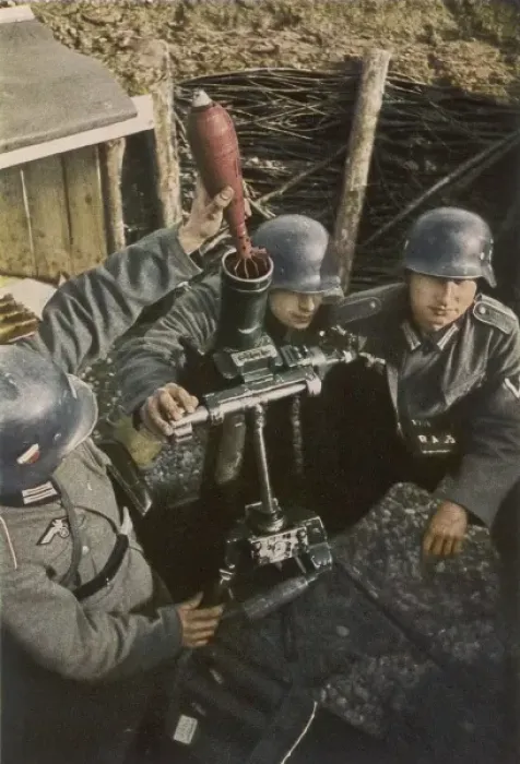 Framed Print : German Mortar Team Framed Print : German Mortar Team