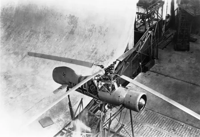 Framed Print : German Navy Experimental Flettner Fl-265 Synchropter Hel? Framed Print : German Navy Experimental Flettner Fl-265 Synchropter Hel?