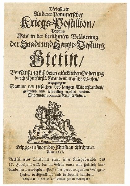 German News Sheet 1678