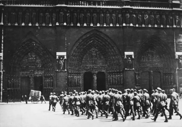 Framed Print : German occupation of France WWII Framed Print : German occupation of France WWII