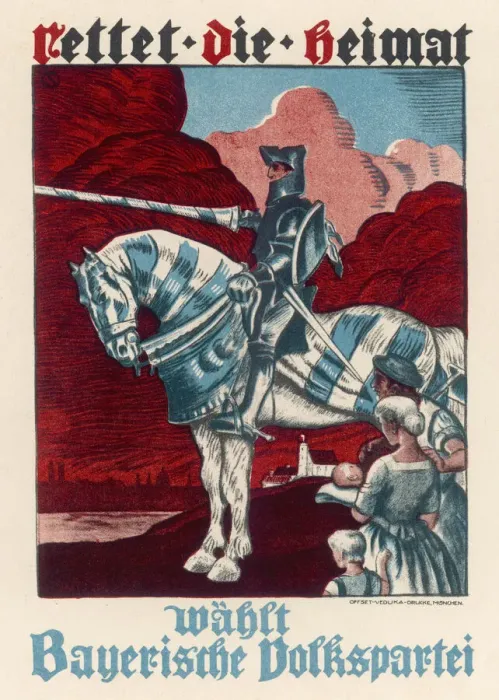 Framed Print : GERMAN POSTER 1924 Framed Print : GERMAN POSTER 1924