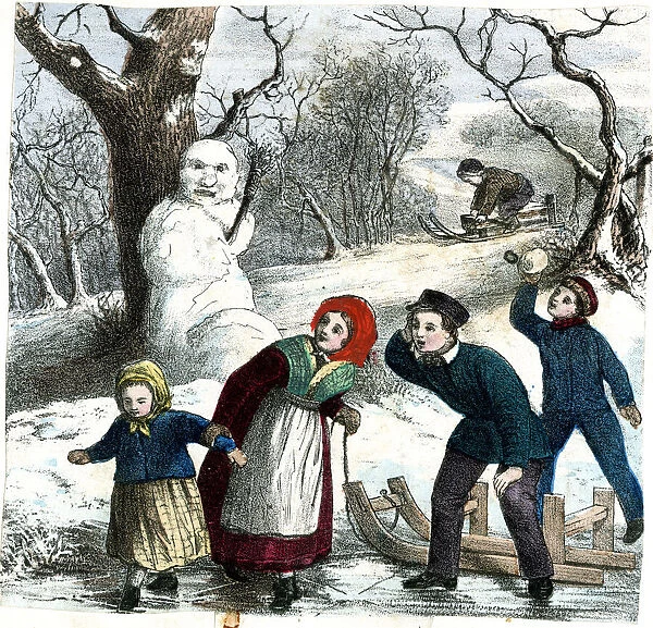 German print - Four Seasons - Winter