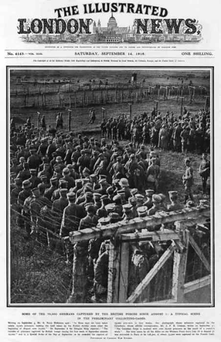 Framed Print : German prisoners captured in WWI, 1918 Framed Print : German prisoners captured in WWI, 1918