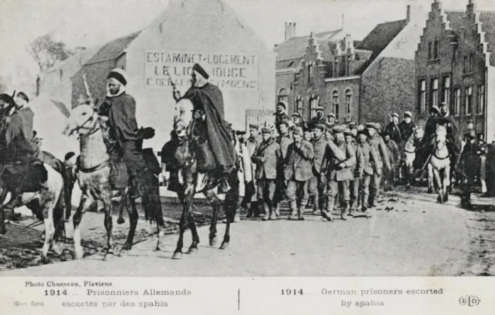 Framed Print : German Prisoners escorted by Spahis Framed Print : German Prisoners escorted by Spahis