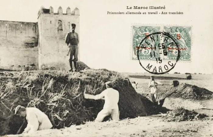 Framed Print : German Prisoners in Morocco Framed Print : German Prisoners in Morocco