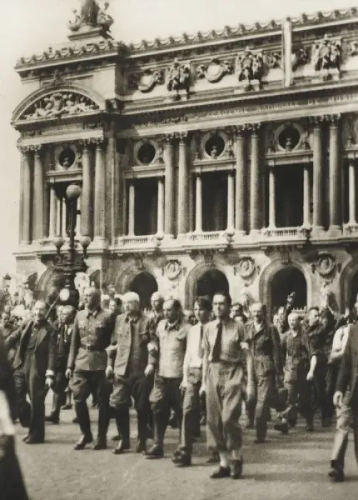 Framed Print : German Prisoners - Place de L Opera Framed Print : German Prisoners - Place de L Opera