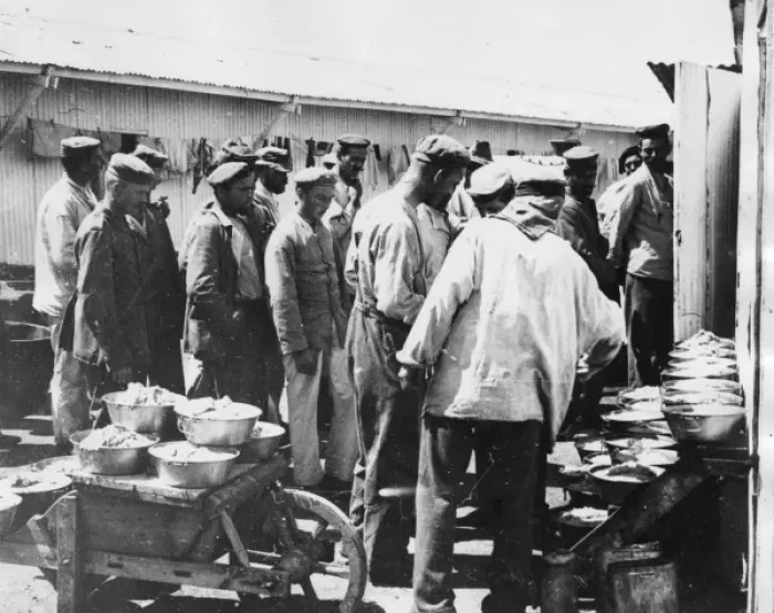 Framed Print : German prisoners of war, Casablanca, Morocco, WW1