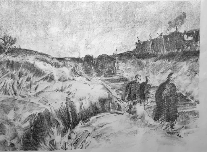 Framed Print : German Prisoners, Wytschaete Road, 1917 Framed Print : German Prisoners, Wytschaete Road, 1917