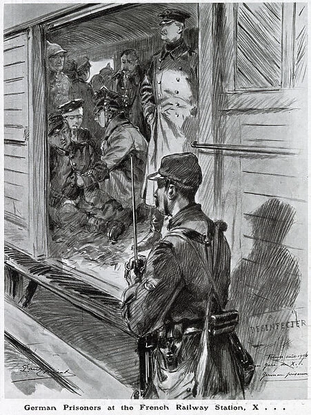 German private soldier accepts his situation as a prisoner with calmness and equanimity
