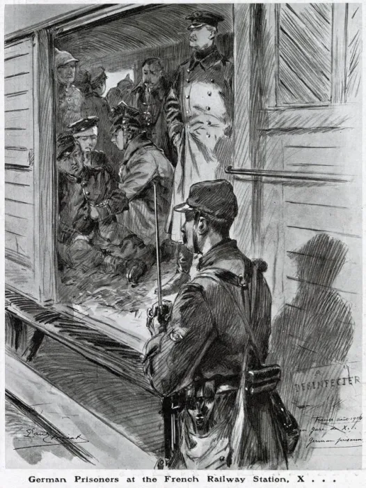 Framed Print : German private soldier accepts his situation as a prisoner with calmness and equanimity Framed Print : German private soldier accepts his situation as a prisoner with calmness and equanimity