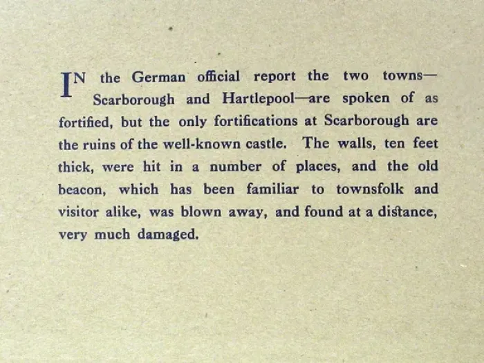 Framed Print : The German Raid on Scarborough, December 16th 1914 Framed Print : The German Raid on Scarborough, December 16th 1914