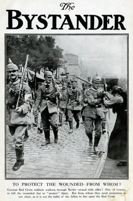 Framed Print : German Red Cross soldiers in Berlin, WW1 Framed Print : German Red Cross soldiers in Berlin, WW1