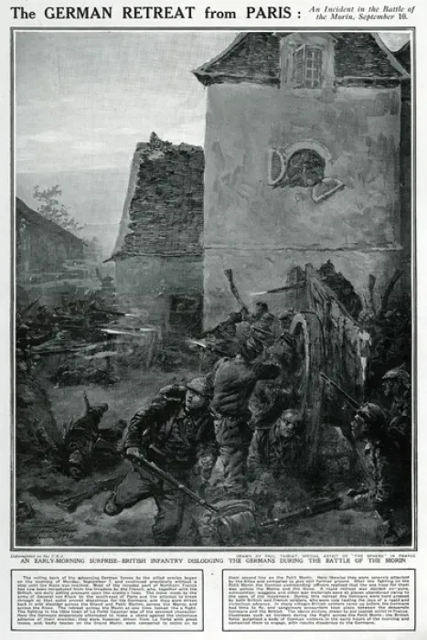 Framed Print : German retreat from Paris - first Battle of the Marne Framed Print : German retreat from Paris - first Battle of the Marne