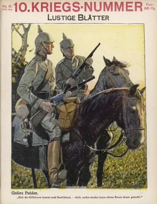 Framed Print : German Riflemen / 1914 Framed Print : German Riflemen / 1914