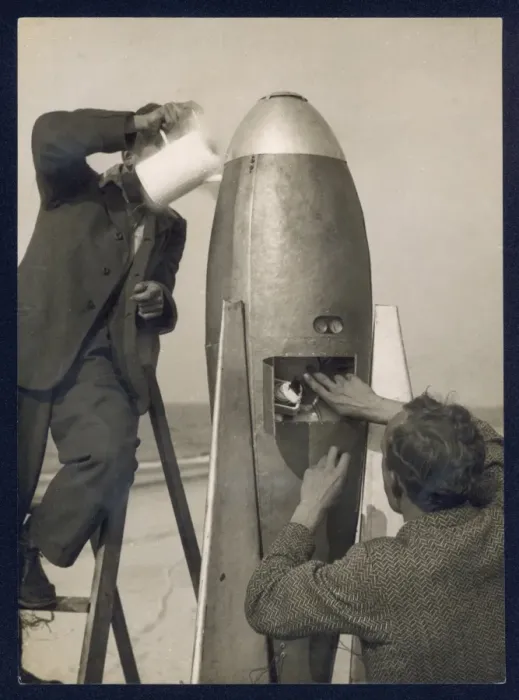 Framed Print : German Rocket Experiment Framed Print : German Rocket Experiment
