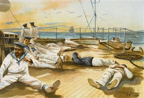 German Sailors Relaxing