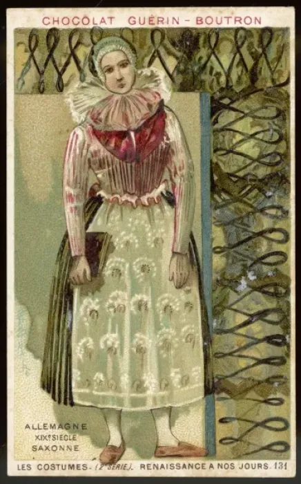 Framed Print : German Saxon Girl 19C Framed Print : German Saxon Girl 19C