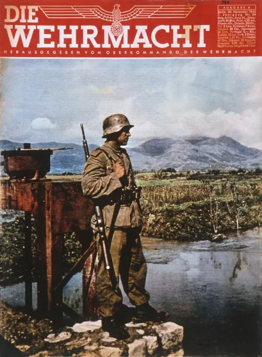 Framed Print : GERMAN SENTRY 1943 Framed Print : GERMAN SENTRY 1943