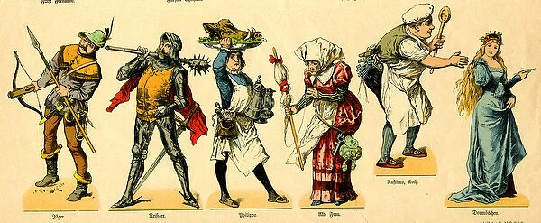 German Sleeping Beauty pantomime characters