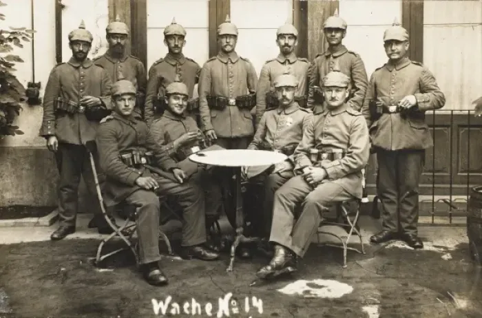 Framed Print : German Soldiers in Strasbourg - WWI Framed Print : German Soldiers in Strasbourg - WWI