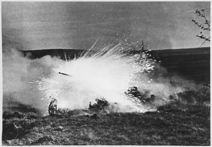Framed Print : German Tank Destroyed Framed Print : German Tank Destroyed
