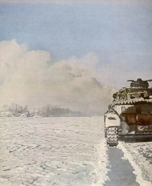 German Tank in Snow