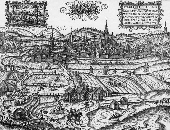 Framed Print : GERMAN TOWN / 1576 Framed Print : GERMAN TOWN / 1576