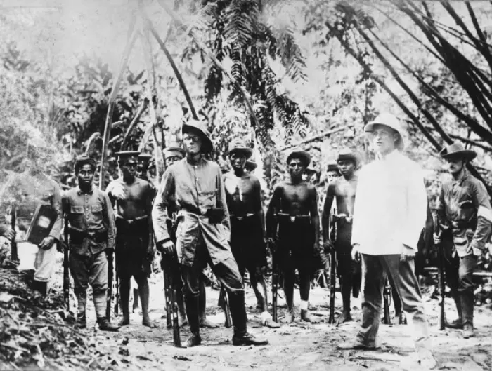 Framed Print : German training in New Guinea WWI Framed Print : German training in New Guinea WWI