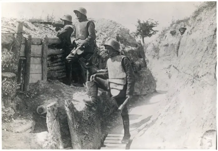 Framed Print : German Trench Scene Framed Print : German Trench Scene