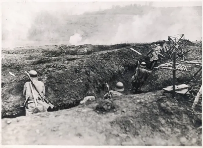 Framed Print : German Trenches Framed Print : German Trenches